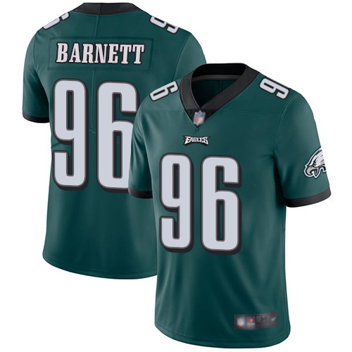 Men Philadelphia Eagles #96 Derek Barnett Midnight Green Team Color Vapor Untouchable NFL Jersey Limited